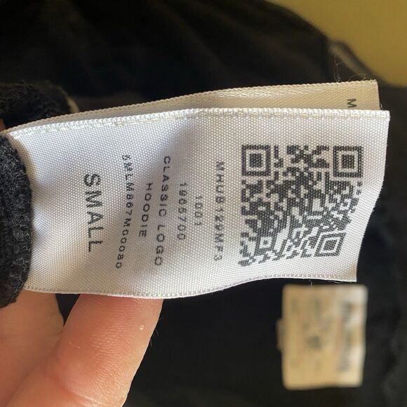 True Religion Black Full Zip Sweatshirt W/ Stitching S Graphic Grunge BigT- Read - Picture 7 of 9